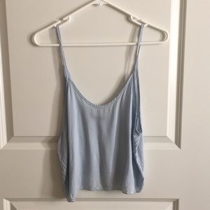 Pastel Blue Flowy Tank